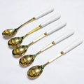 Conjunto de Talheres Gold Marble