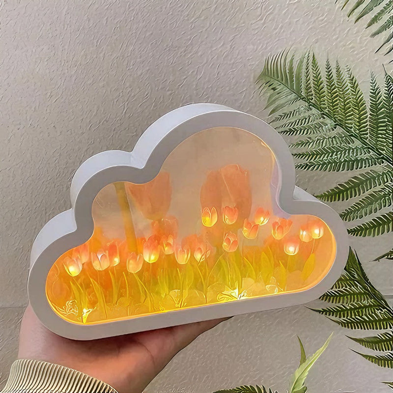 🌷 LumiTulip™ – Luminária de Mesa com Flores de Tulipa Românticas