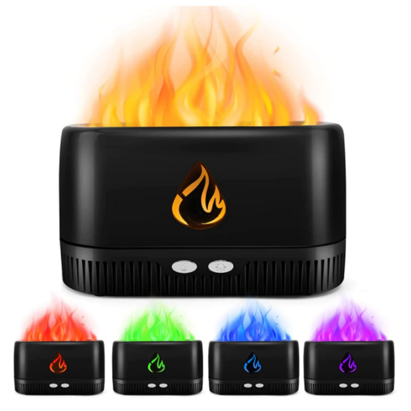 Umidificador  Difusor de Aroma Chama LED USB