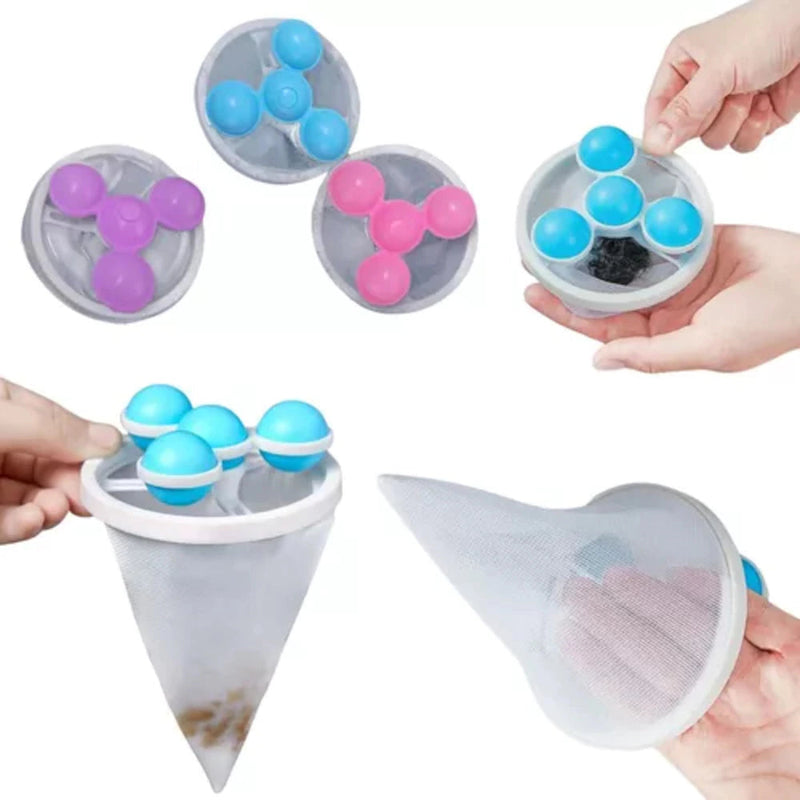 KIT 4 FILTROS COLETOR DE PELOS PARA MAQUINA DE LAVAR