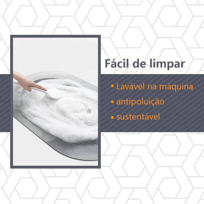 Tapete UltraDry™ Kit com 2 – Antiderrapante, Super Absorvente e Secagem Rápida 💧🚿