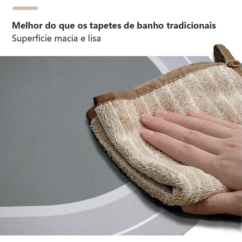 Tapete UltraDry™ Kit com 2 – Antiderrapante, Super Absorvente e Secagem Rápida 💧🚿