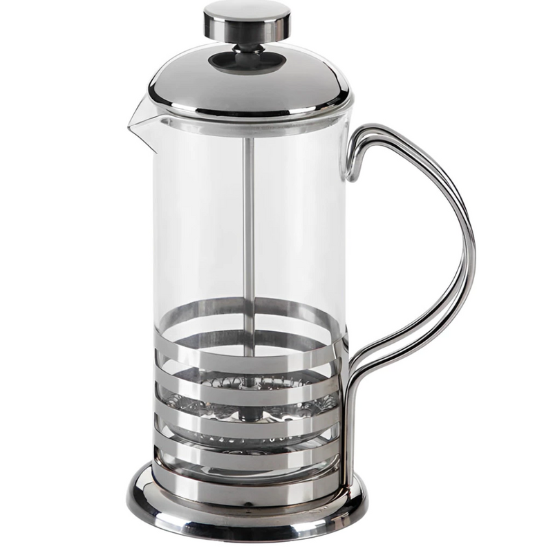 Cafeteira Prensa Francesa 800ml de Inox Vidro Cremeira para Café Leite Filtro de aço Inoxidável