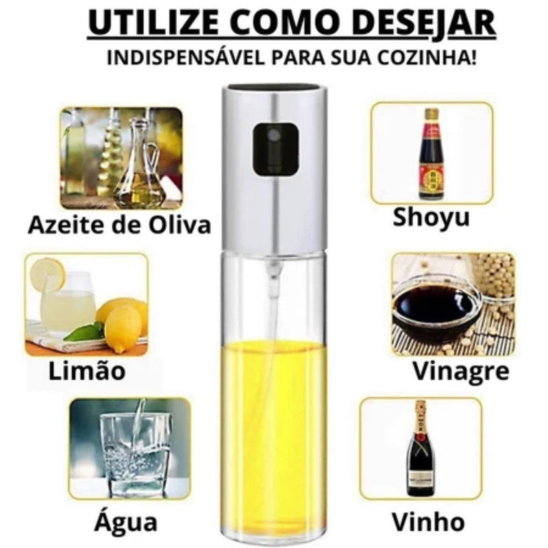 Borrifador Premium para Óleo e Temperos - SprayChef™ 🍳✨ [LEVE 3 e ECONOMIZE+]