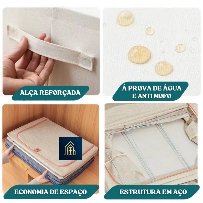 Caixa Organizadora Roupas Dobrável Premiun
