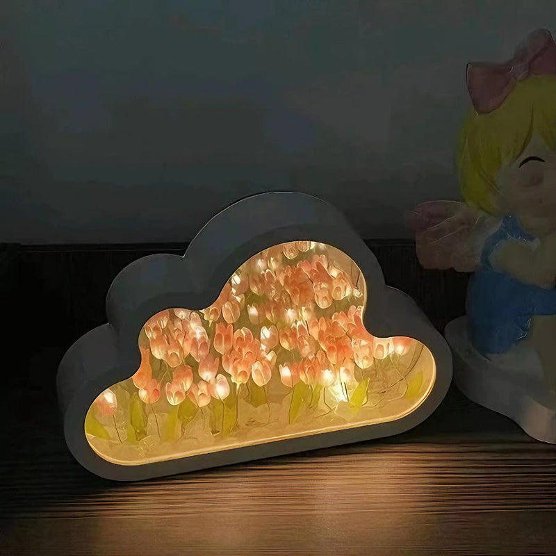 🌷 LumiTulip™ – Luminária de Mesa com Flores de Tulipa Românticas