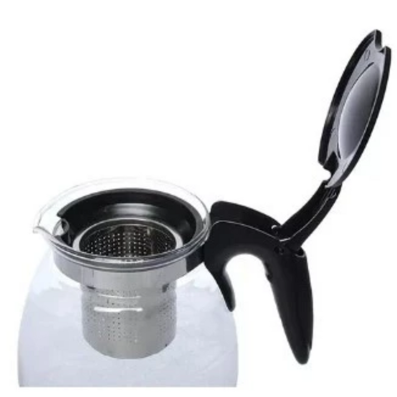 Chaleira Jarra  Com Infusor De Vidro 900ml Para Chá Bule