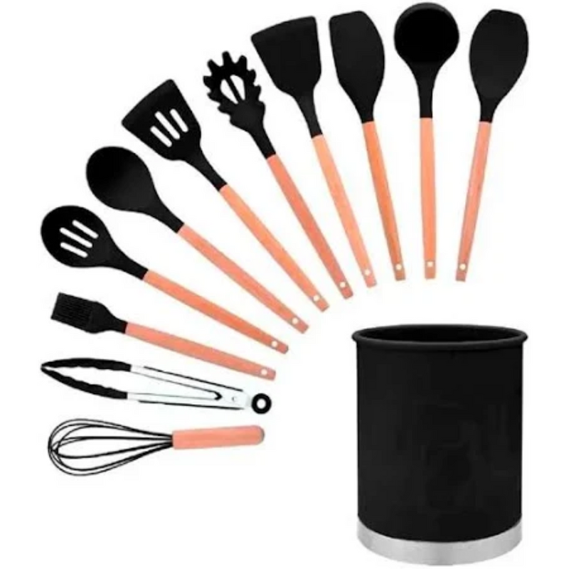 JOGO DE COZINHA COMPLETO – KIT C/12 PEÇAS DE SILICONE