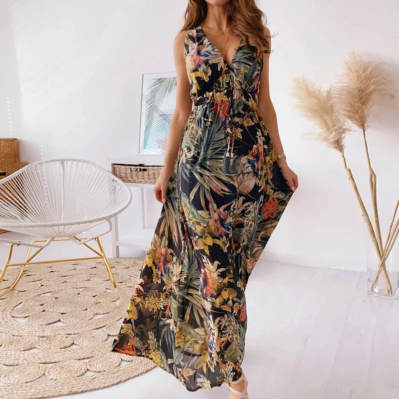 Vestido Floral Longo Anitta