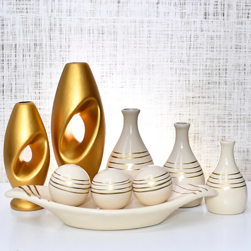 Kit 9 Jarros Decorativos