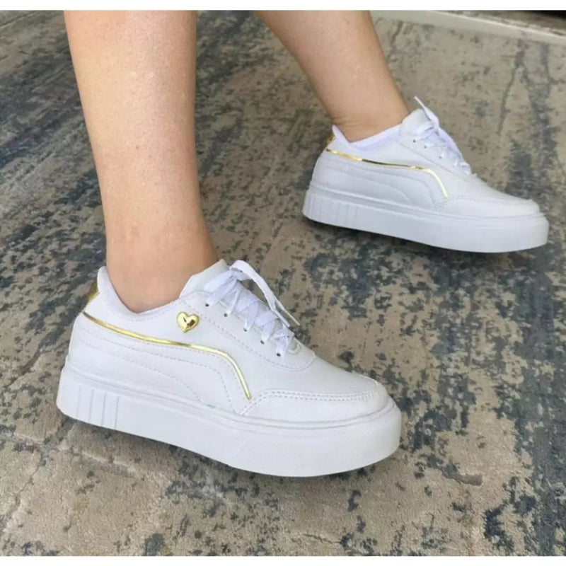 Tênis Plataforma Casual Linha Premium