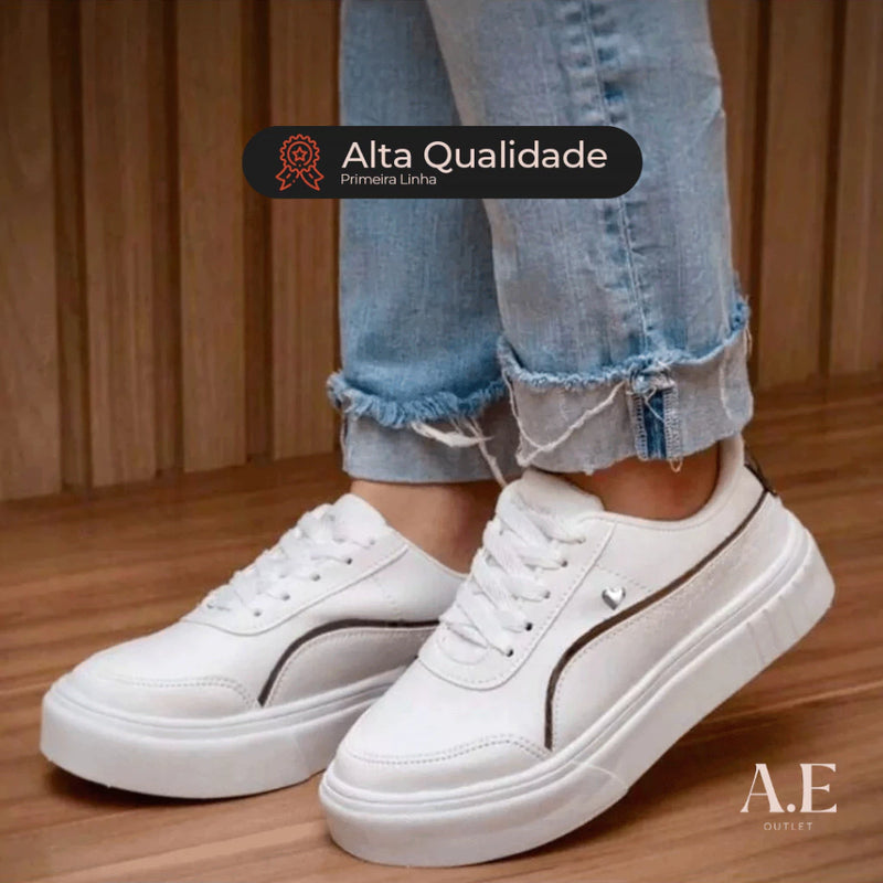 Tênis Plataforma Casual Linha Premium