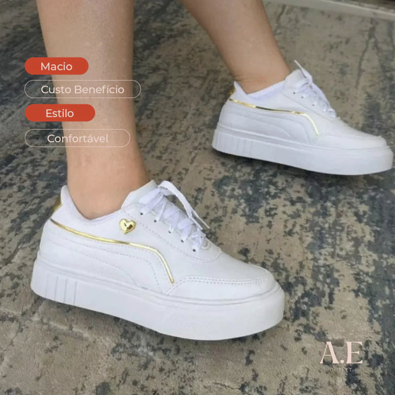 Tênis Plataforma Casual Linha Premium