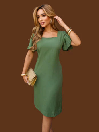 Vestido Fresco Com Manga Linha Premiun