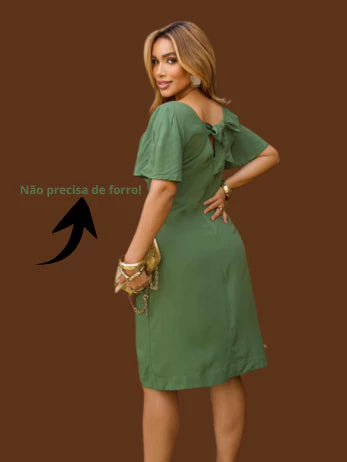 Vestido Fresco Com Manga Linha Premiun