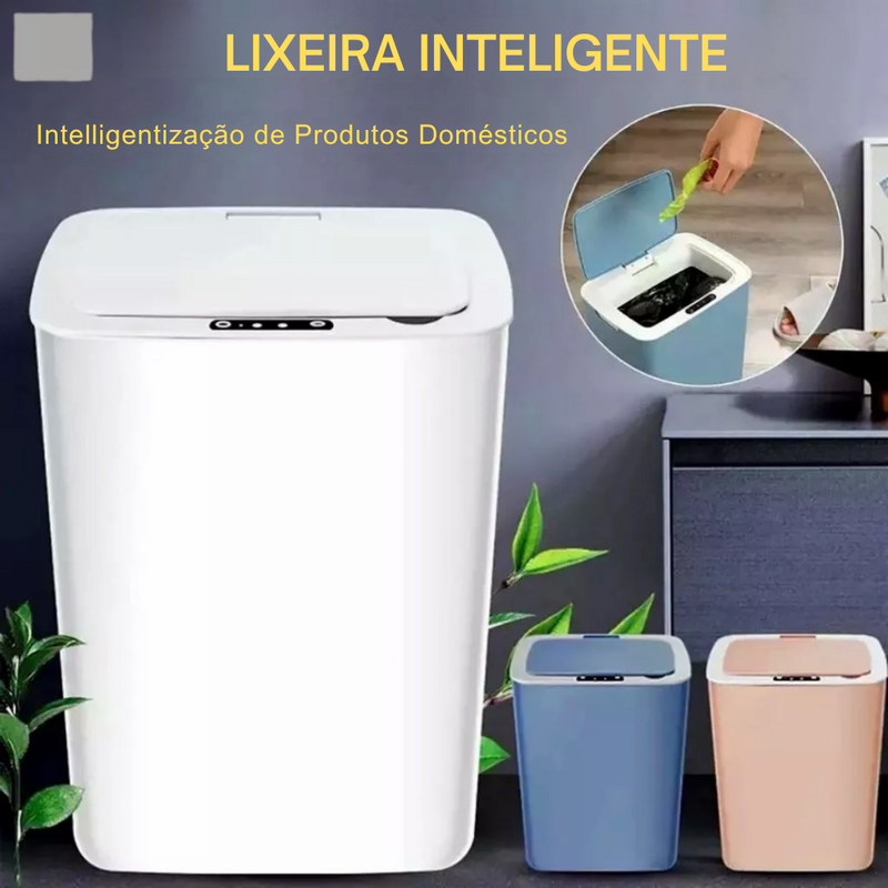 Lixeira Inteligente Sensor Automática  Capacidade 16 Litros