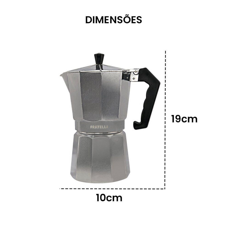 Cafeteira Italiana Moka Express Faz 9 Xícaras Premiun