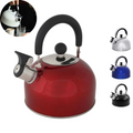 Chaleira Inox 2L com Tampa Alça Térmica e Apito para Café Chá Bebidas Premium