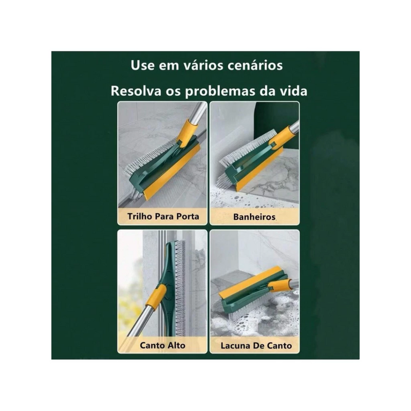 Vassoura Rodo Gap Limpeza Esfregão-3 em 1