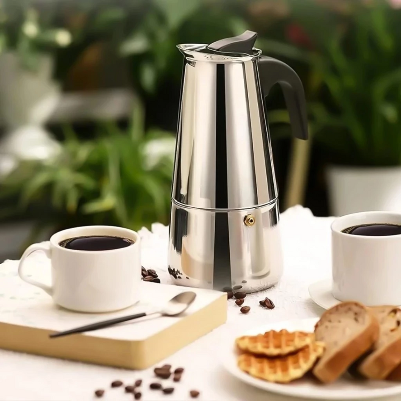 Cafeteira Expresso Italiana 600ml Aço Inox Premiun