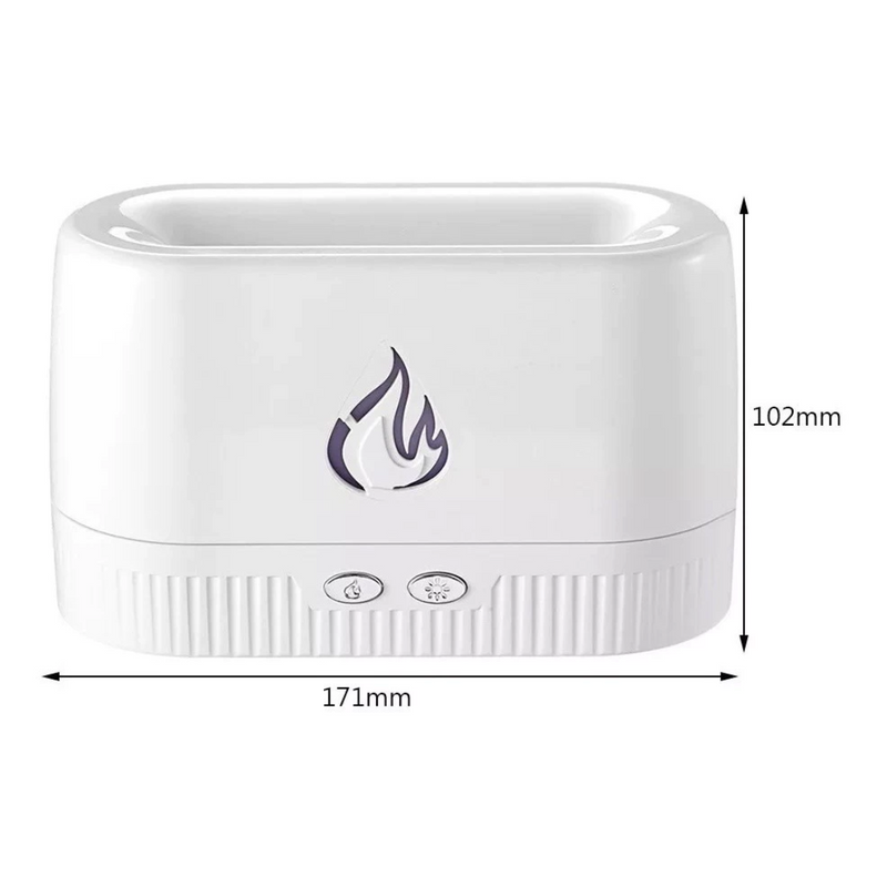 Umidificador  Difusor de Aroma Chama LED USB