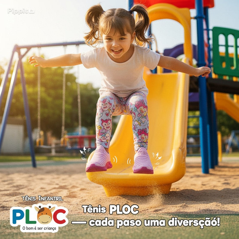 Tênis Infantil Menina PLOC – Linha COLORS