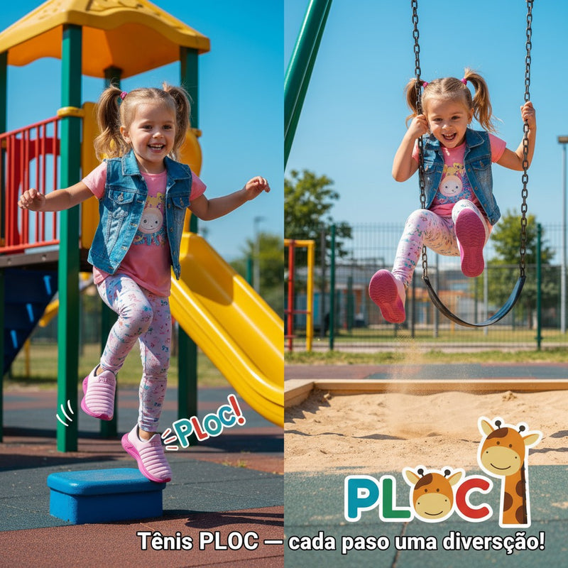 Tênis Infantil Menina PLOC – Linha COLORS