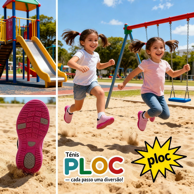 Tênis Infantil Menina PLOC – Linha COLORS